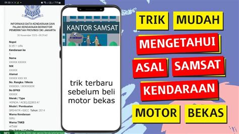 7 Cara Mengetahui Samsat di STNK Tanpa Repot, Cek Sekarang Juga!