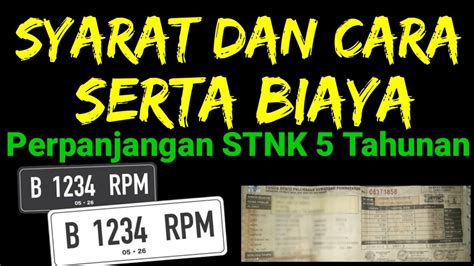 Biaya Perpanjang Plat 5 Tahunan: 7 Hal yang Wajib Kamu Tahu (Plus Bocoran Terbaru!) Biaya Perpanjang Plat 5 Tahunan: 7 Hal yang Wajib Kamu Tahu (Plus Bocoran Terbaru!)